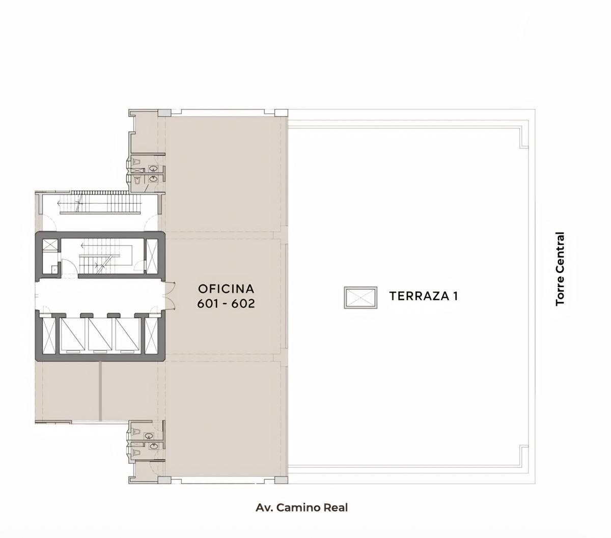 Oficina en Casco de 260 m²