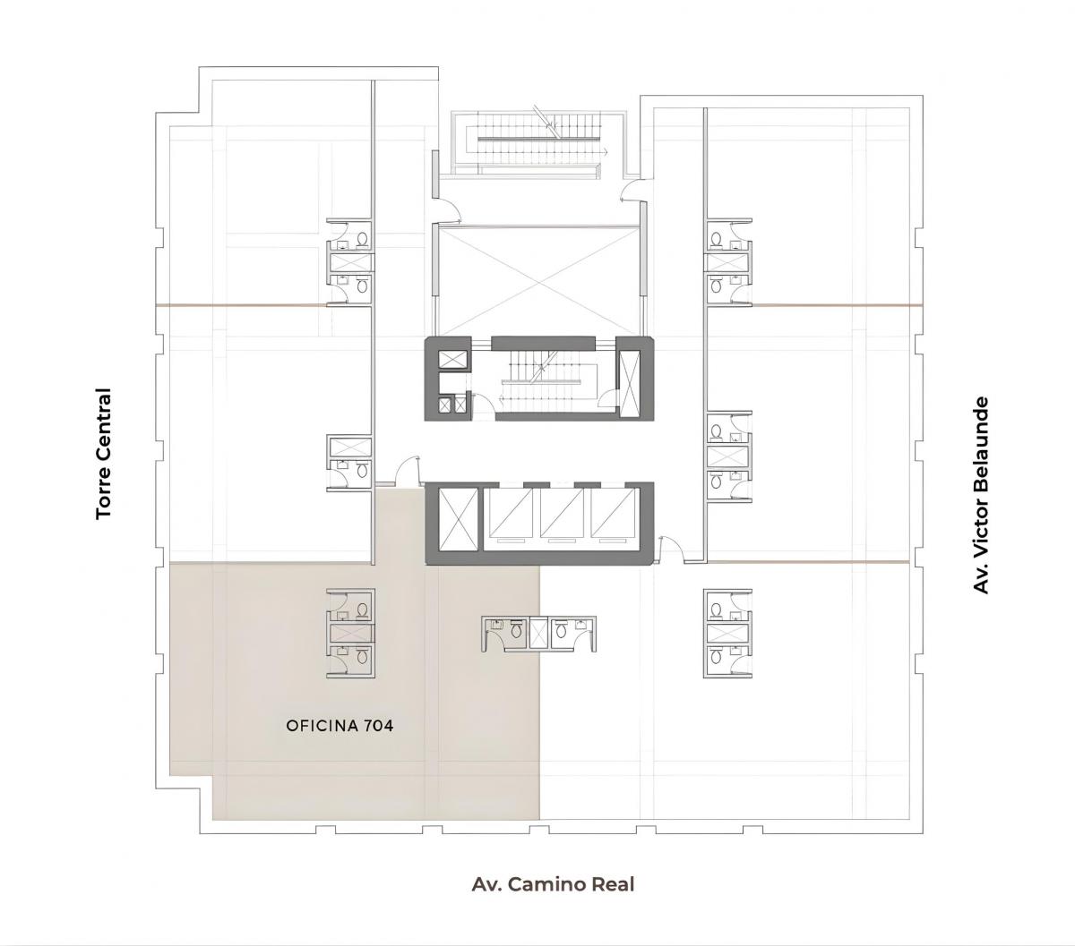 Oficina en Casco de 164 m²