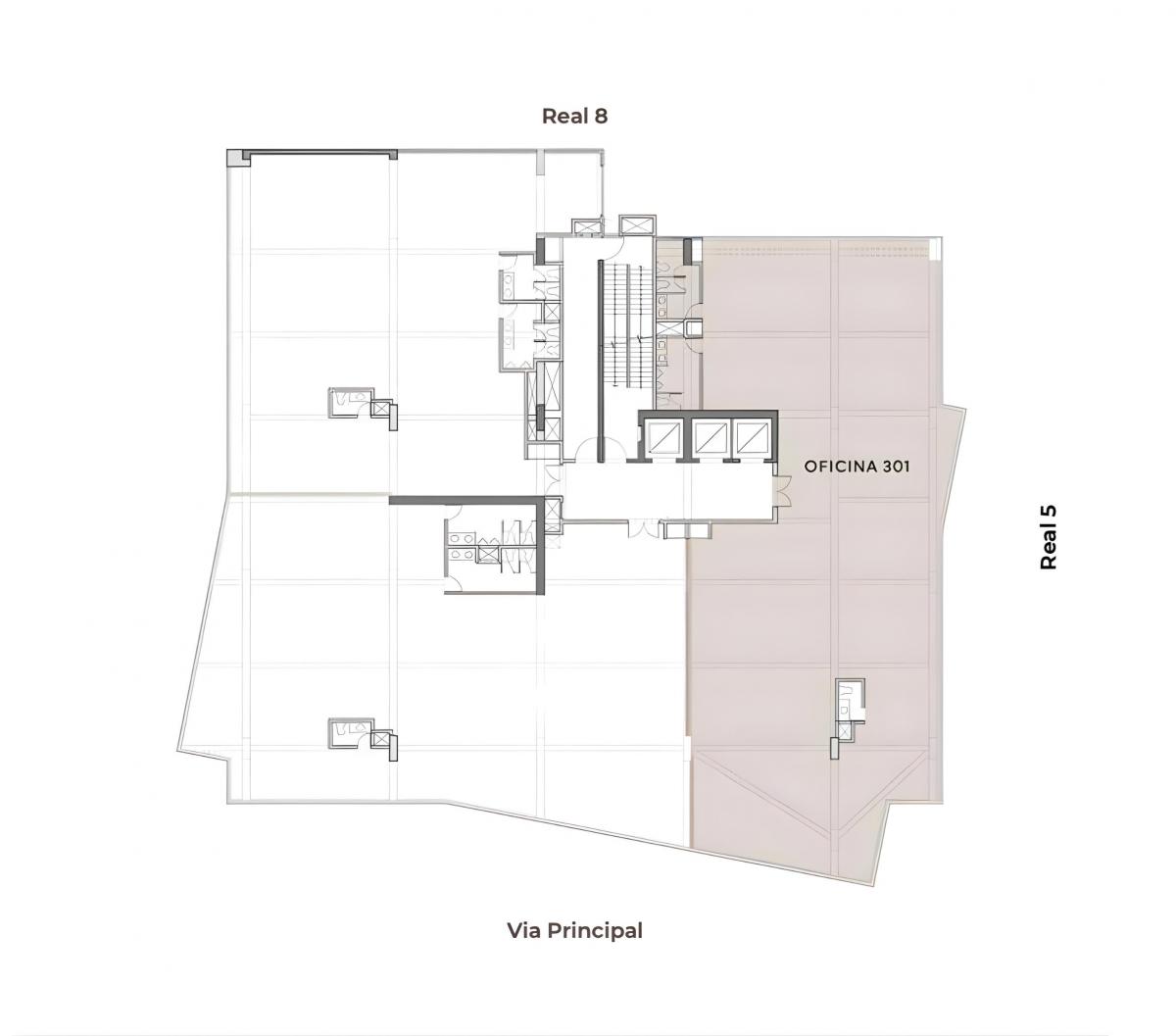 Oficina en Casco de 401 m²