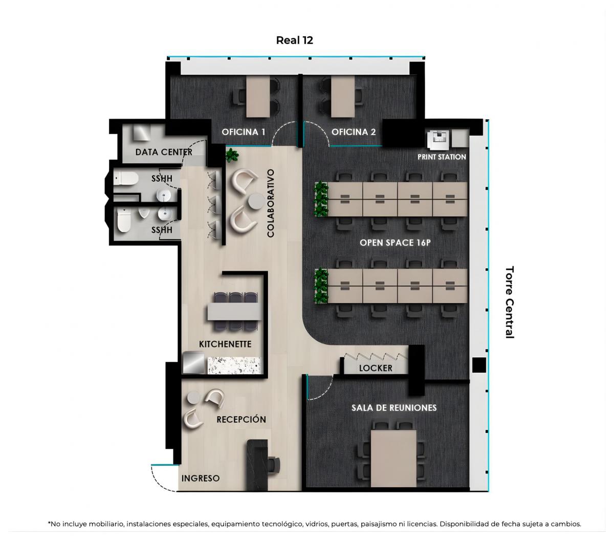 Oficina de 153 m² en San Isidro