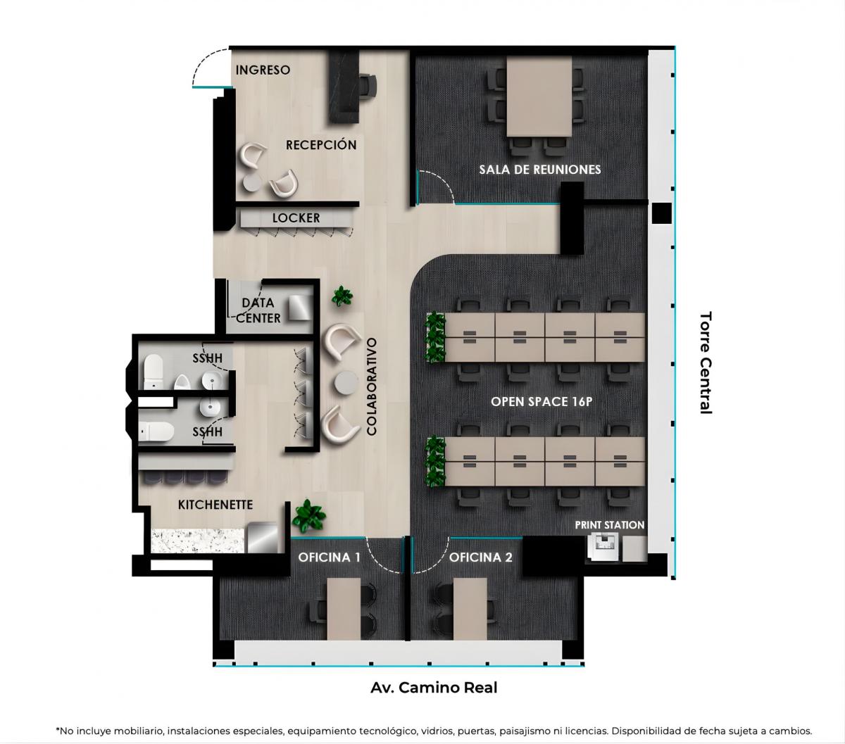 Oficina de 157 m² en San Isidro