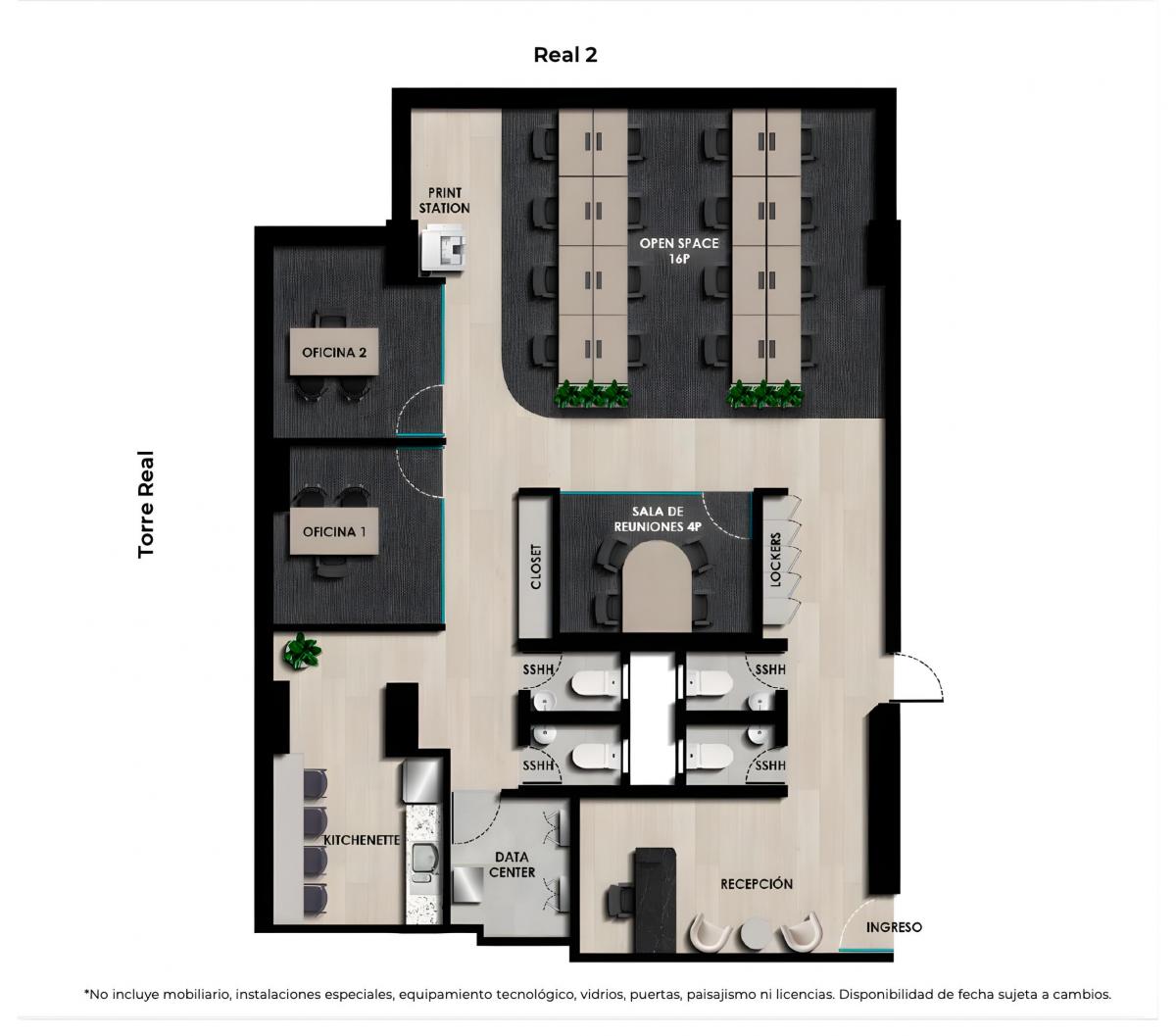 Oficina de 165 m² en San Isidro