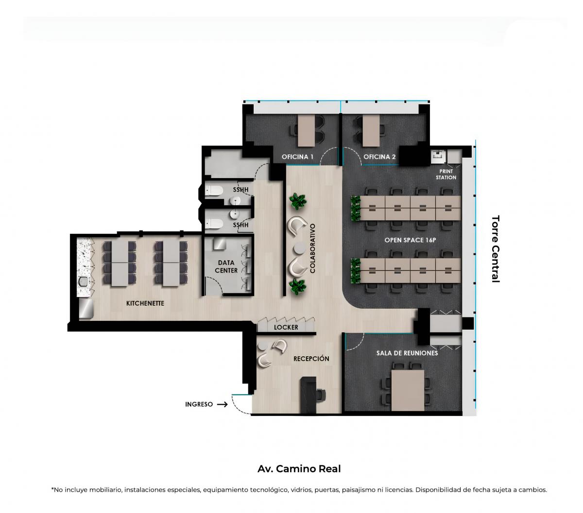Oficina de 190 m² en San Isidro