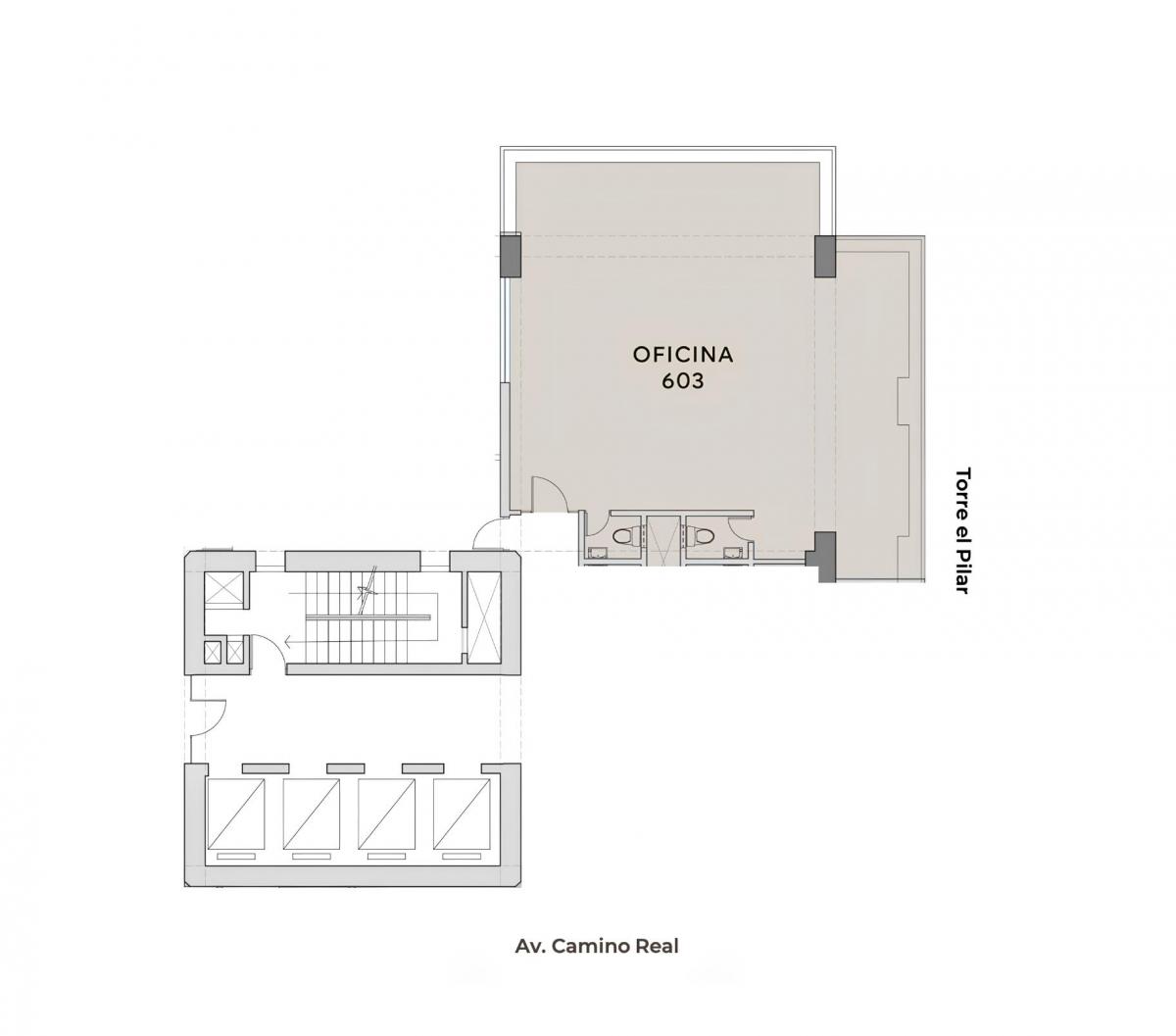 Oficina en Casco de 113 m²