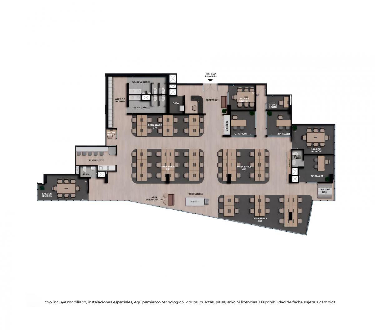 Oficina Implementada de 469.51 m²