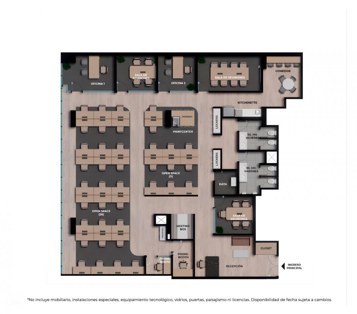 Oficina Implementada de 302 m²