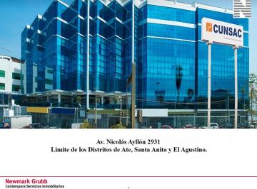 Alquiler de Oficina en Ate - Santa Anita 780 m² Implementadas