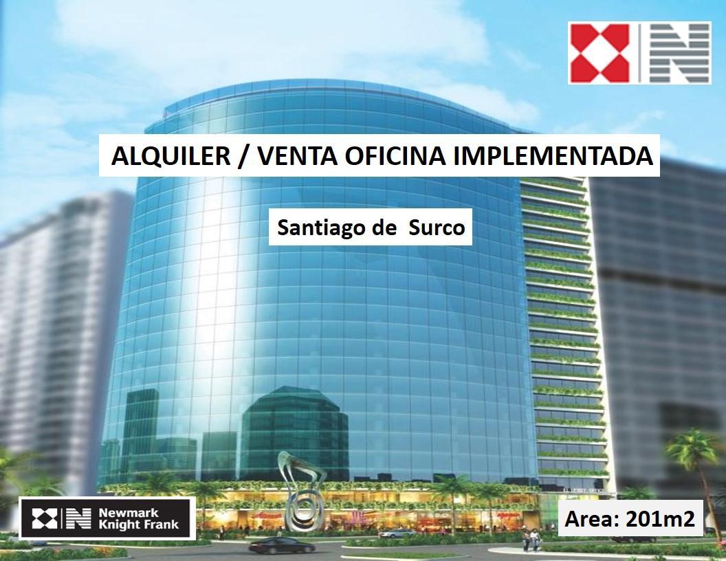 Oficina Implementada - Alquiler - 201 m² - Av. El Derby - Surco