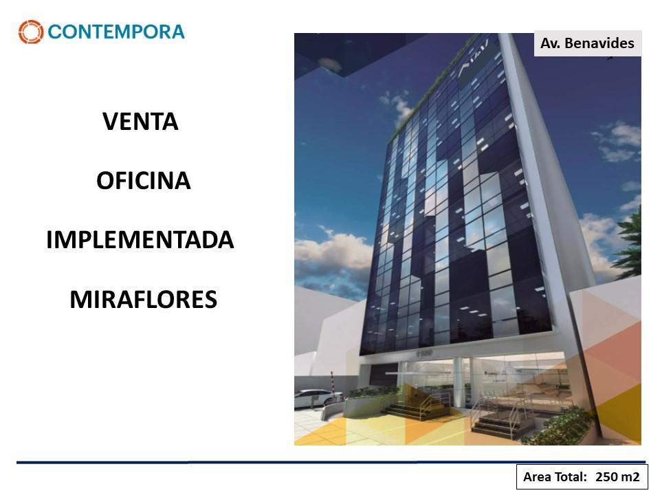 Venta Oficina Implementada - Miraflores - 250 m² - Av. Benavides