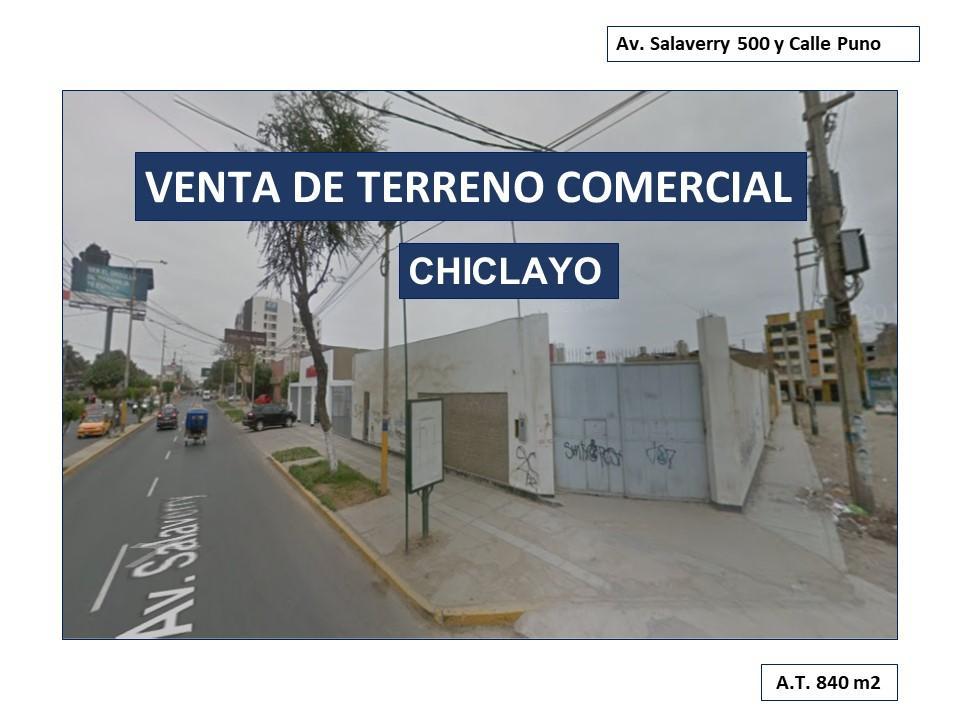 Venta Local Comercial - Av. Salaverry - Chiclayo 840 m²