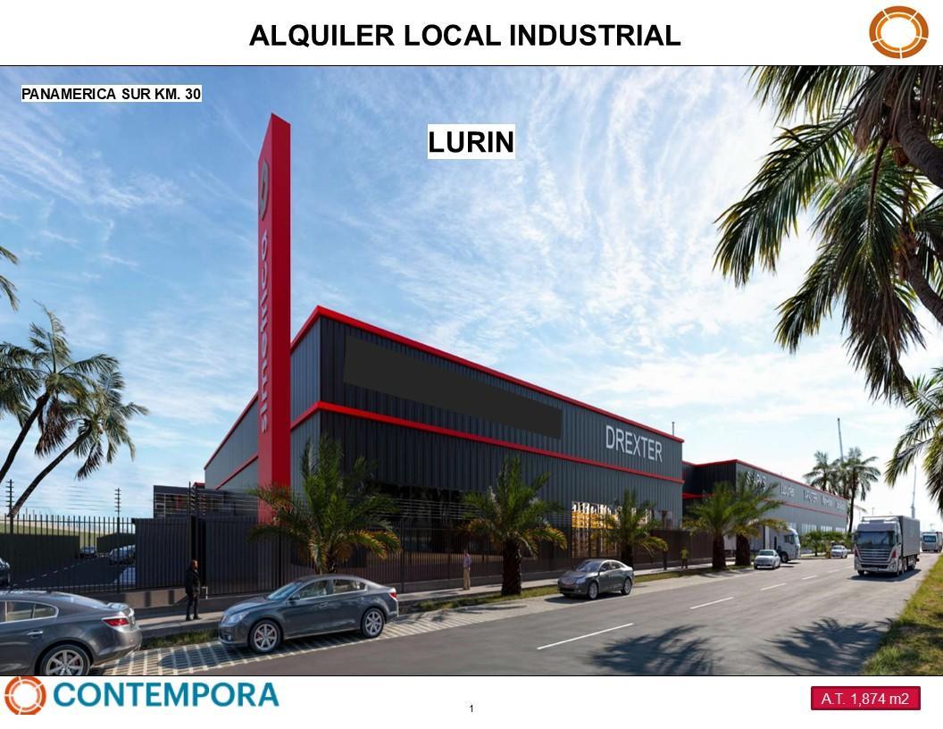 Alquiler Local Industrial /almacen Km. 30 Pan. Sur - Lurin 1, 874 m²