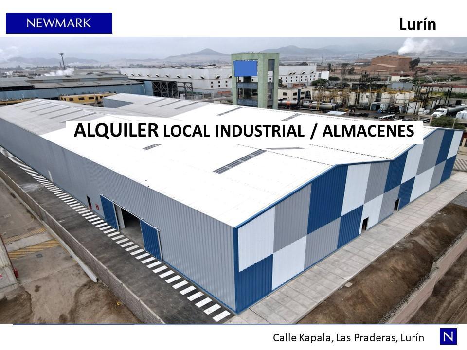 Alquiler - Local Industrial - Almacen - Las Praderas Lurin - 840 m²