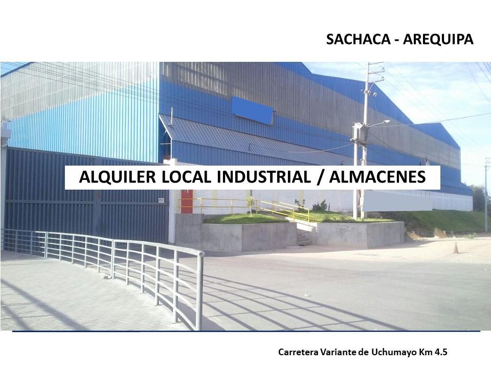 Alquiler Local Industrial / Almacen en Arequipa - Sachaca - 15, 470 m²