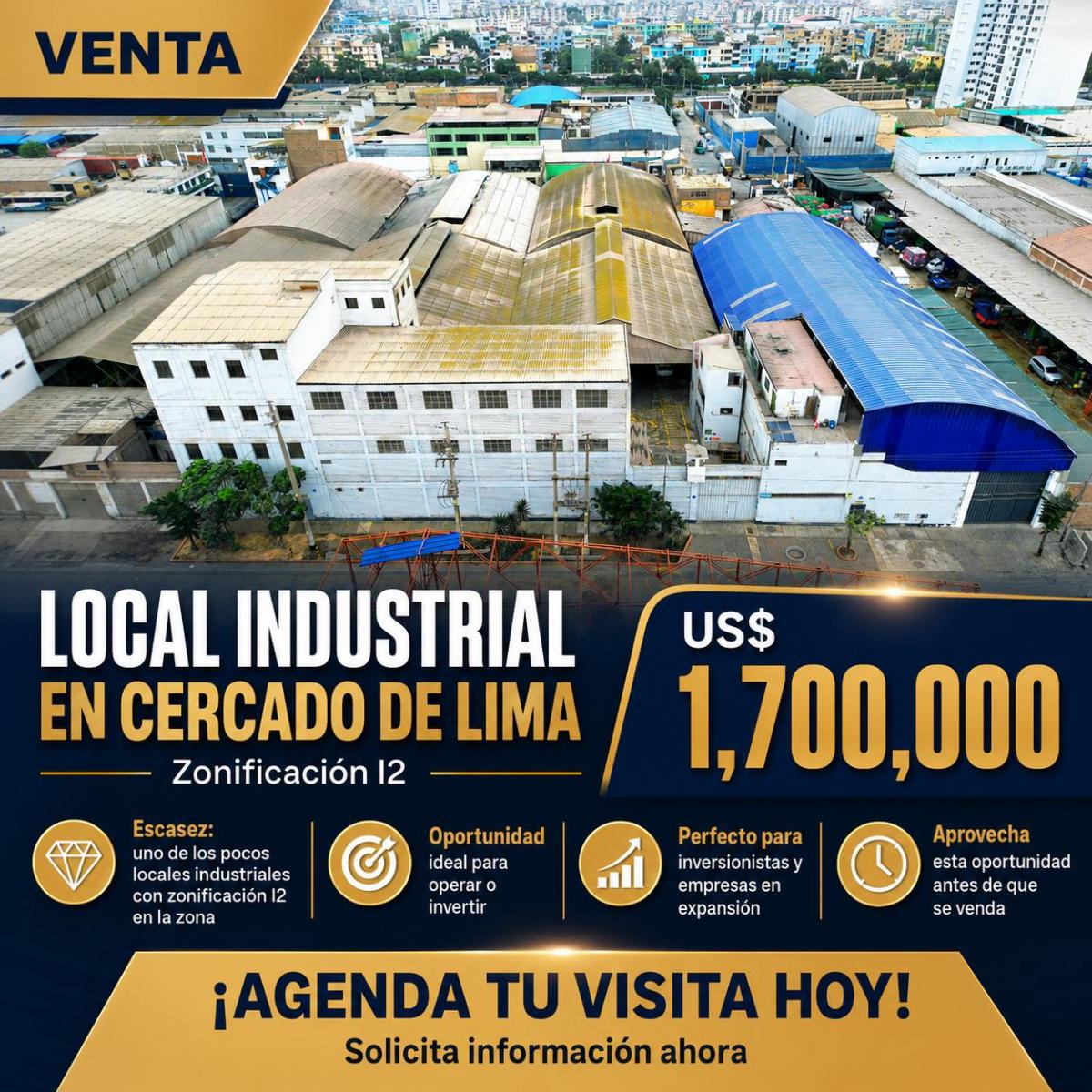 Local Industrial con Zonificación I2 — 1, 031 m² Listos Para Operar